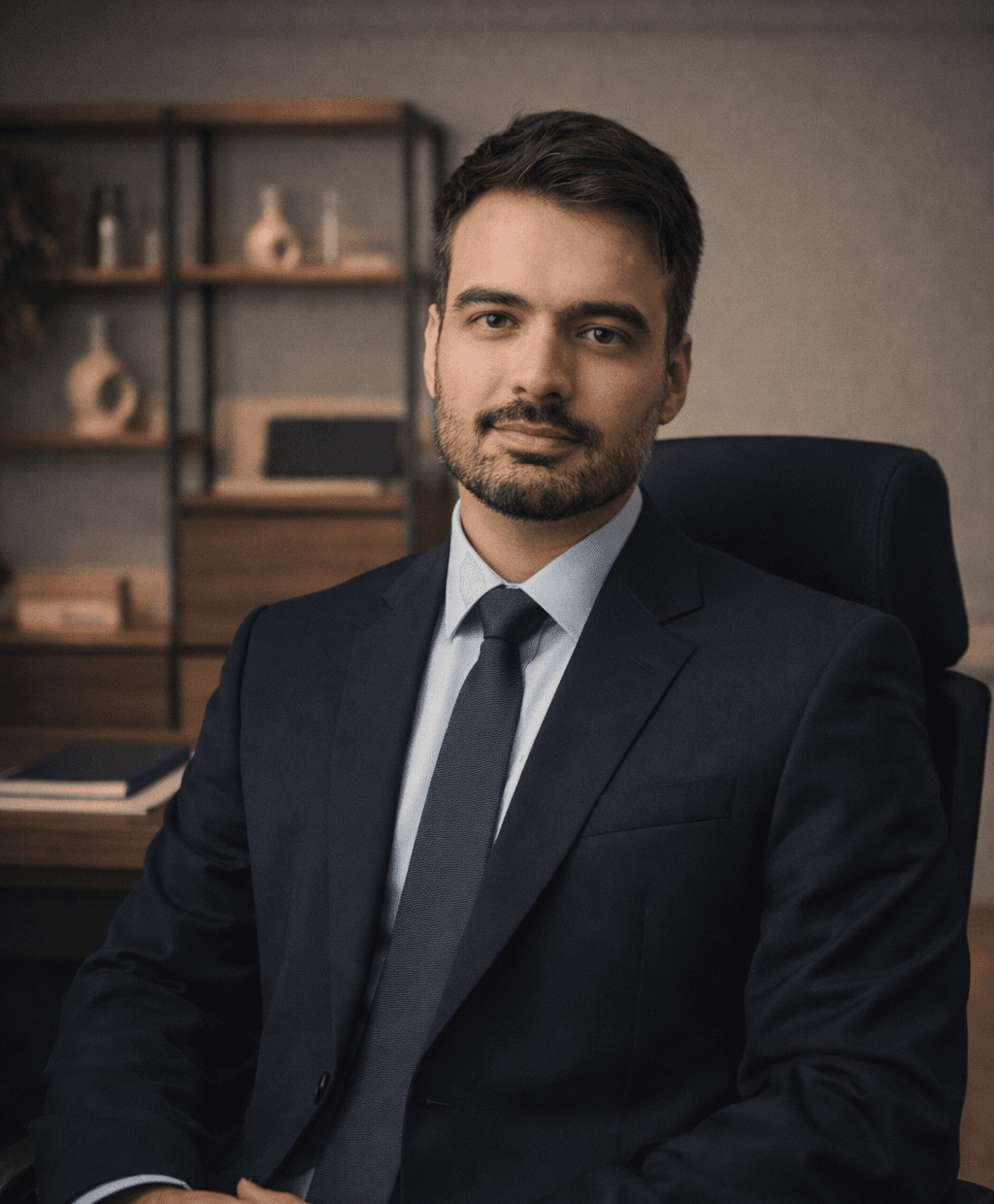 Retrato institucional do advogado Gustavo Queiroz De Ricci