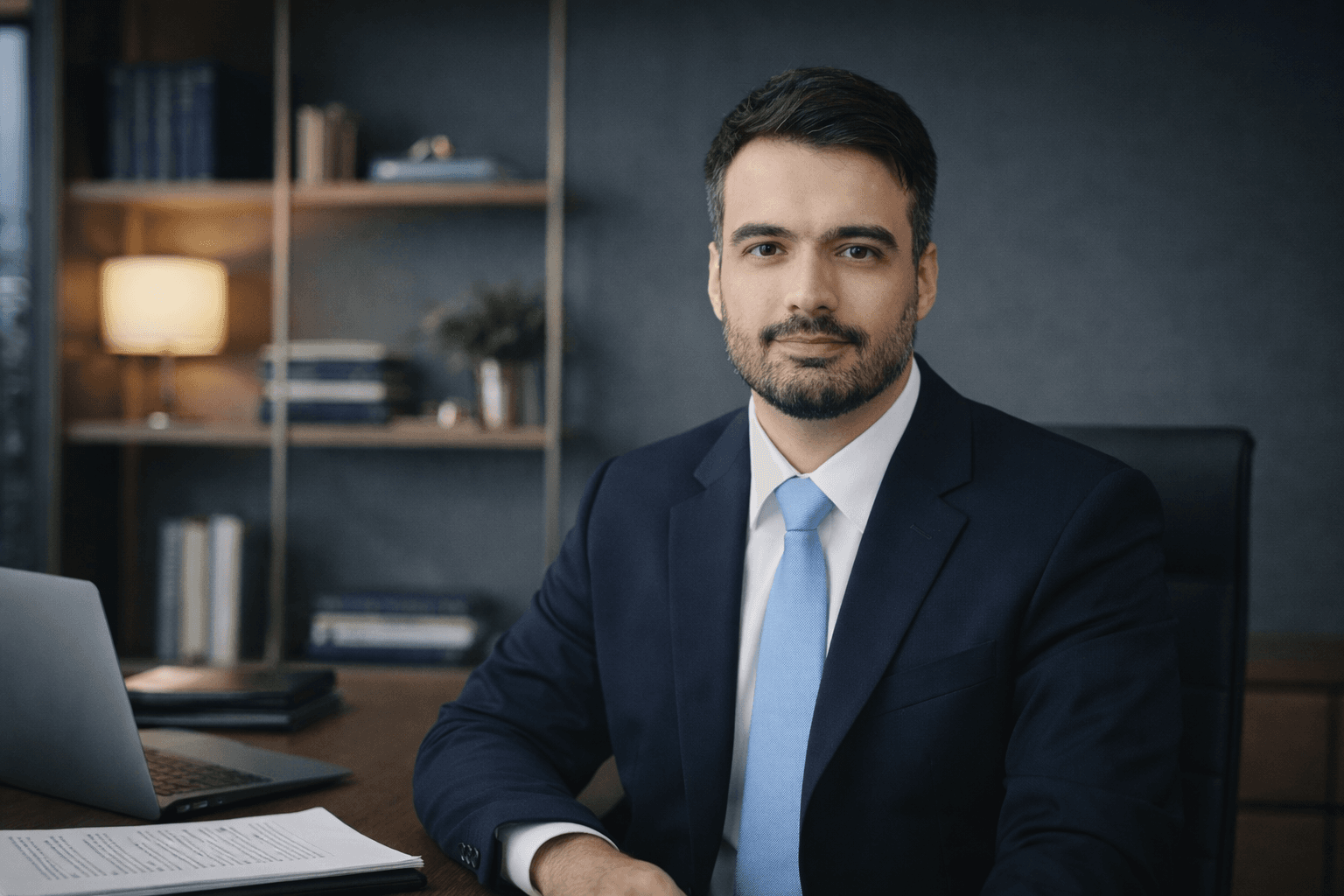 Gustavo Ricci em imagem institucional para a seção principal do site